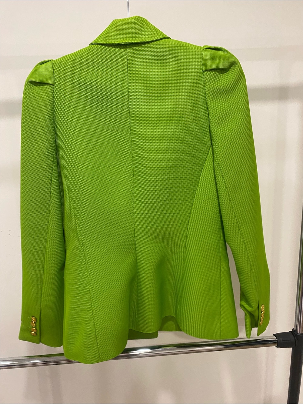 Smythe Bright Lime Single-Button Blazer - Picture 2 of 3